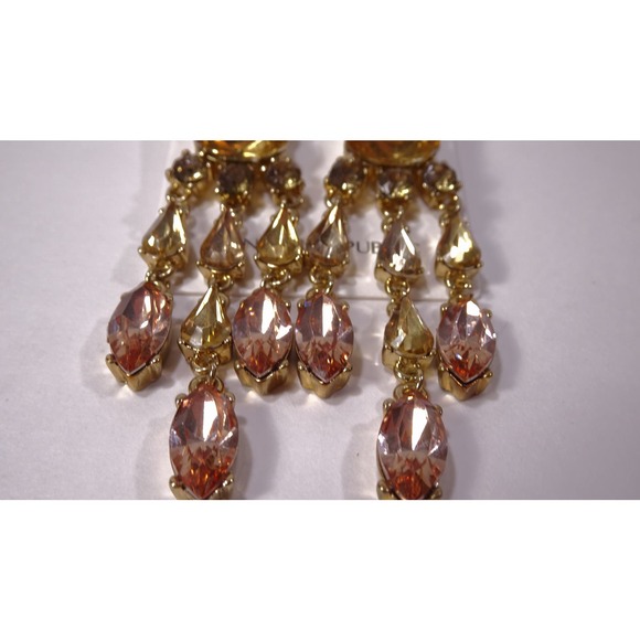 Banana Republic Women's Gemstone waterfall Chandelier Earrings NWT 50 - Picture 4 of 6
